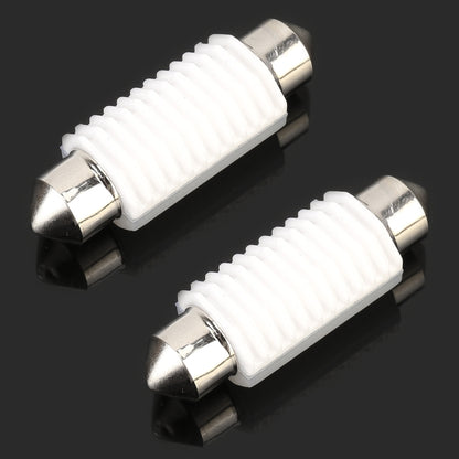 2 PCS 39mm DC12V 1.7W 6000K 135LM 2LEDs SMD-3030 Car Reading Lamp, with Decoder, 39mm, with Decoder