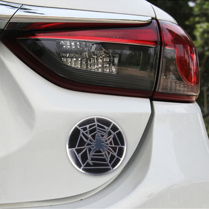 4 PCS Spider Metal Car Sticker Wheel Hub Caps Centre Cover Decoration, Spider