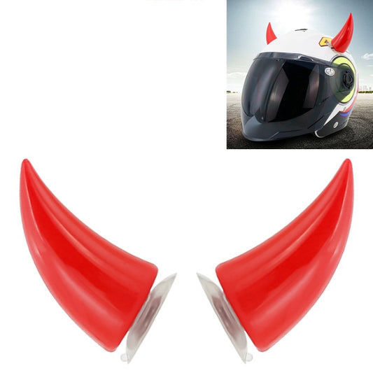 2 PCS Motorcycle Helmet Devil Decoration Motorbike Helmet Suction Cups Horns Decoration Headwear Sucker
