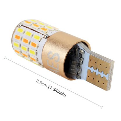 2 PCS T10 DC12V / 2.2W / 6000K / 160LM Car Auto Turn Lights / Running Lights (Turn: Yellow Light; Running: White Light), DC12V / 2.2W / 6000K / 160LM