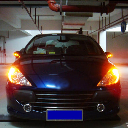 2 PCS T10 DC12V / 2.2W / 6000K / 160LM Car Auto Turn Lights / Running Lights (Turn: Yellow Light; Running: White Light), DC12V / 2.2W / 6000K / 160LM