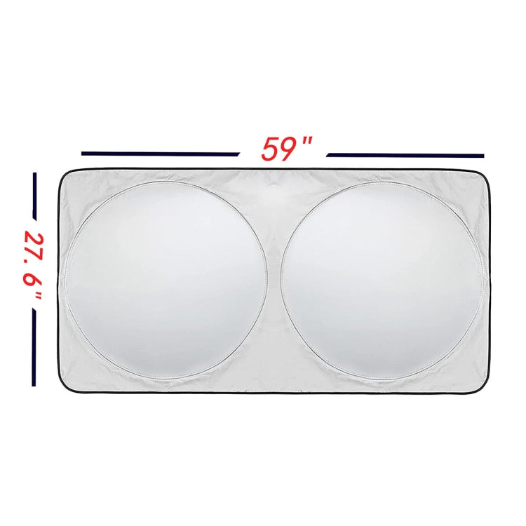 General Purpose Poncho Car Sun Visor Before The File, Size: 150cm x70cm, 150x70cm