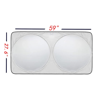 General Purpose Poncho Car Sun Visor Before The File, Size: 150cm x70cm, 150x70cm