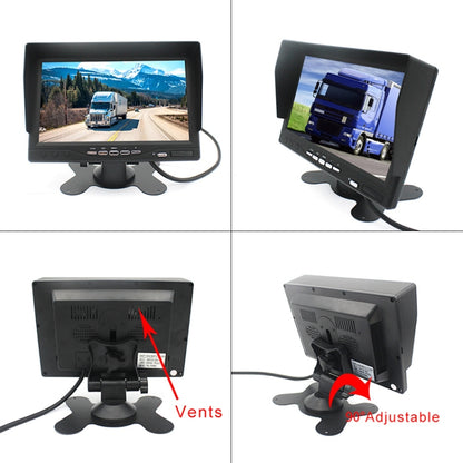 PZ612-AHD IP67 120 Degree Car AHD 1080P 2 Megapixels 7 inch 1-Way Rearview Mirror Monitor, Night Vision Full Color, PZ612-AHD