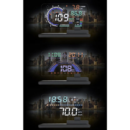 H6 Multi-function Car Smartphone Navigation Head Up Display Holder for 6 Inch Smartphone, H6