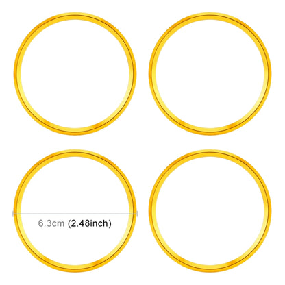 4 PCS Car Metal Wheel Hub Decoration Ring for BMW 5 Series 2018