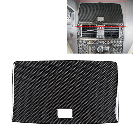 Car Dashboard Navigation Carbon Fiber Decorative Sticker for Mercedes-Benz W204 2007-2010, Dashboard Navigation
