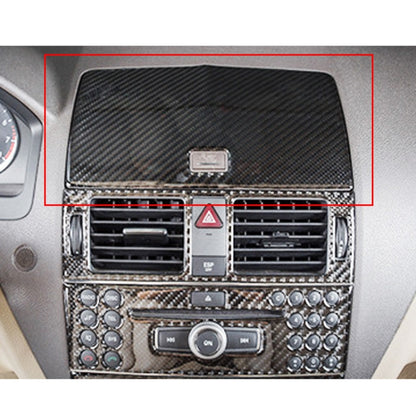 Car Dashboard Navigation Carbon Fiber Decorative Sticker for Mercedes-Benz W204 2007-2010, Dashboard Navigation