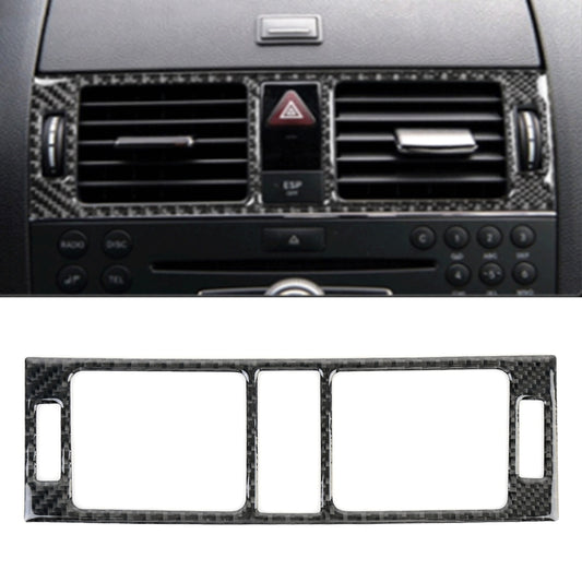 Car Dashboard Air Conditioning Frame Carbon Fiber Decorative Sticker for Mercedes-Benz W204 2007-2013, Dashboard Air Conditioning Frame