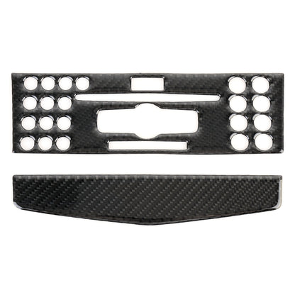 2 PCS Car CD Adjustment Frame Carbon Fiber Decorative Sticker for Mercedes-Benz W204 2007-2010, CD Adjustment Frame (A)