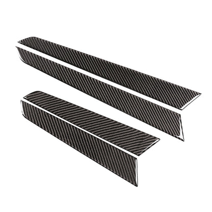 4 PCS Car Door Panel Carbon Fiber Decorative Sticker for Mercedes-Benz W204 2007-2013, Door Panel