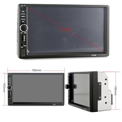 7018B 7.0 inch HD Touch Screen Dual DIN Car Radio Bluetooth Stereo MP3 / MP4 / MP5 Player with Remote Control, with Rearview Camera, 6800 Module, Support  FM / TF Card / USB Flash Disk, 7018B