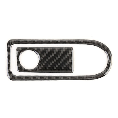 2 PCS Car Passenger Seat Storage Box Handle Carbon Fiber Decorative Sticker for Mercedes-Benz W204 2007-2013, Passenger Seat Storage Box Handle