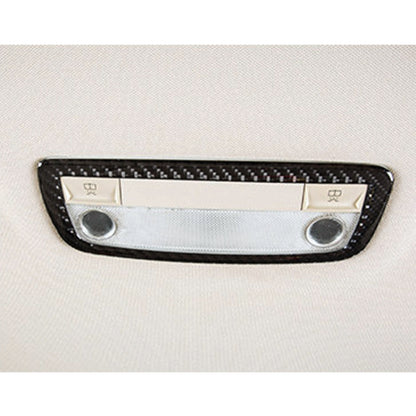 Car Rear Dome Light Panel Carbon Fiber Decorative Sticker for Mercedes-Benz W204 2007-2013, Rear Dome Light Panel