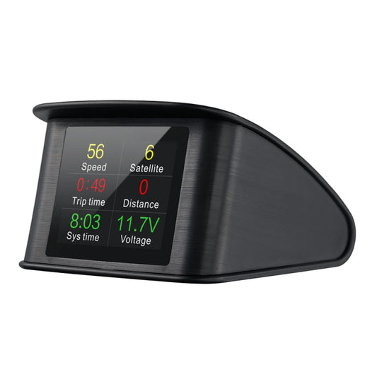 T600 HUD 2.2 inch Car GPS Smart Digital Meter with TFT LCD Multi-color, Speed & Driving Distance / Time & Voltage Display, Over Speed Alarm, Low Voltage Alarm, Kilometers & Miles Switching, T600