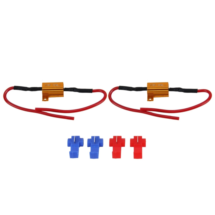 2 PCS Car Canbus Error Canceller Decoder Load Resistor LED 10W 39 Ohm No Blinking Decoder, 10W 39 Ohm