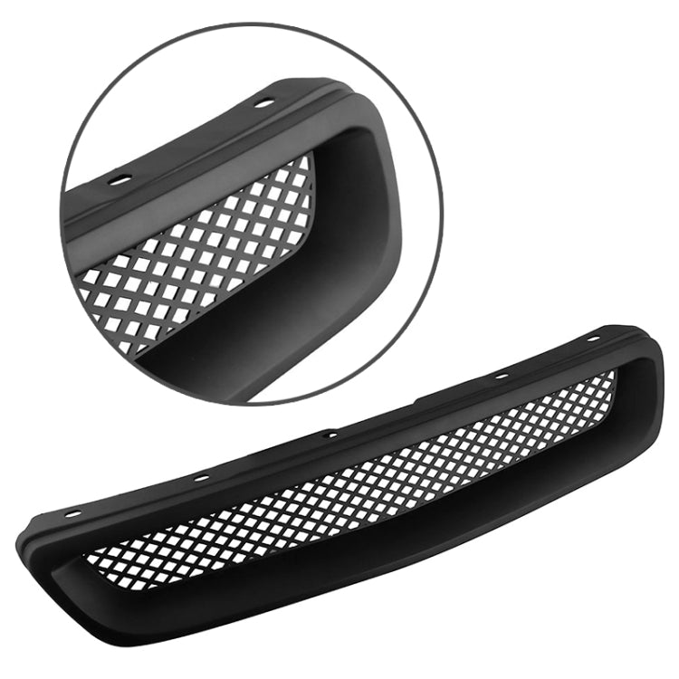 Car Front Racing Front Grille Grid ABS Insect Net for Honda Civic 1996-1998, For Honda Civic 1996-1998