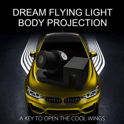 2 PCS DC 8-36V Ghost Shadow Courtesy Angel Wings Projection Lamp Car Door LED Welcome Lights, Cold Blue, Blue, Red, White