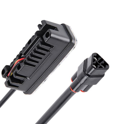 2 PCS DC 12V 6W 400 LM 6000K Tri Circular Car DRL&Turn Light(White Light + Yellow Light), Cable Length: 50cm, DC 12V 6W 400 LM 6000K