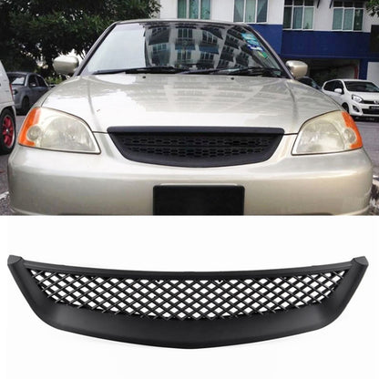Car Front Racing Front Grille Grid ABS Insect Net for Honda Civic 2001-2003, For Honda Civic 2001-2003