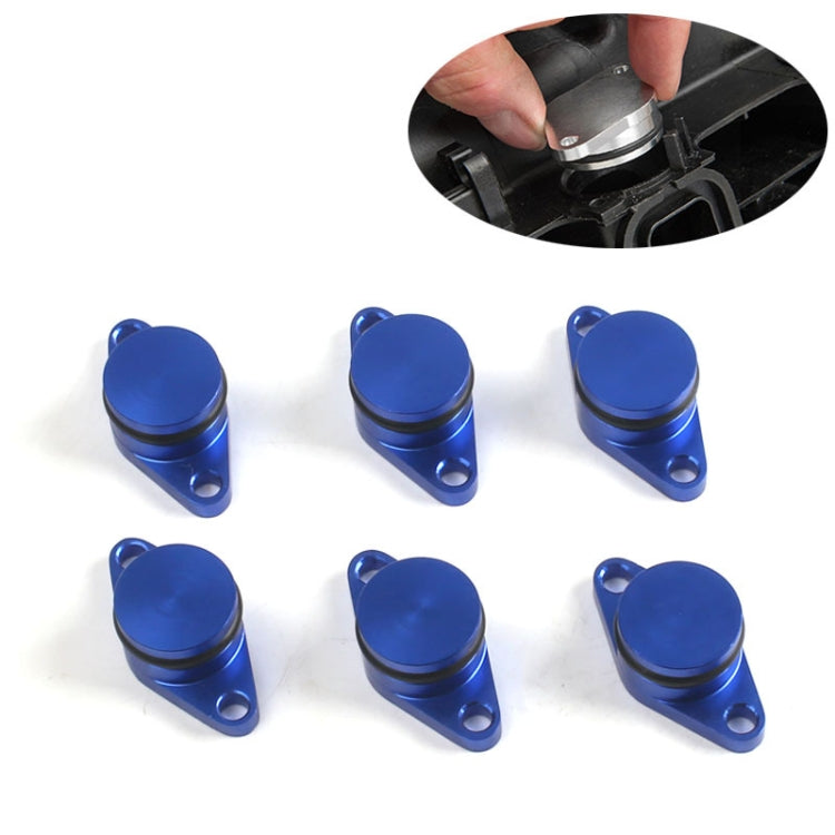 6 PCS 22mm Swirl Flap Flaps Delete Removal Blanks Plugs for BMW M57 (6-cylinder), 22mm (Silver), 22mm (Red), 22mm (Blue), 22mm (Black)