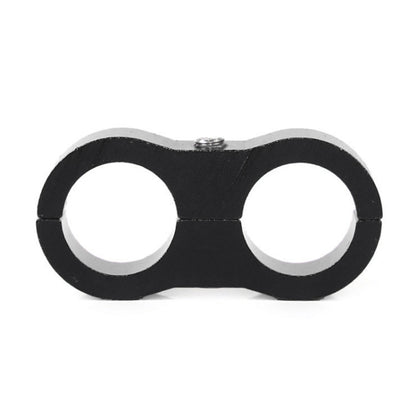 AN4 Automotive 2-hole High Pressure Tubing Fixing Clip Car Tubing Clamp Aluminum Alloy Clip Tubing Separator, Random Color Delivery , AN4
