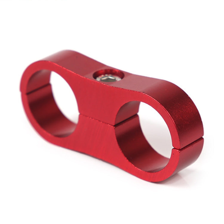 AN8 Automotive 2-hole High Pressure Tubing Fixing Clip Car Tubing Clamp Aluminum Alloy Clip Tubing Separator, Random Color Delivery, AN8