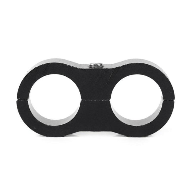 AN10 Automotive 2-hole High Pressure Tubing Fixing Clip Car Tubing Clamp Aluminum Alloy Clip Tubing Separator, Random Color Delivery, AN10