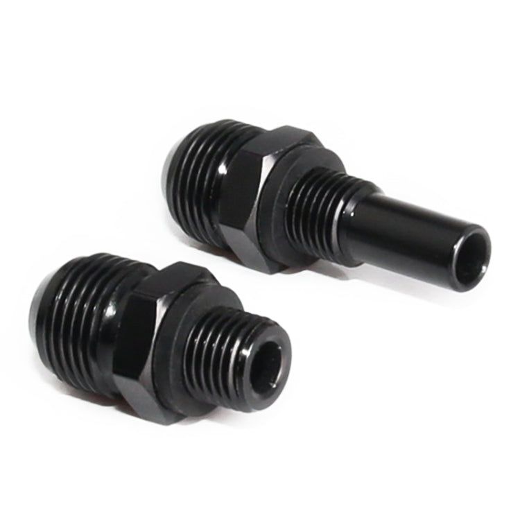 2 PCS Car Transmission Oil Cooler Adapters  AN8-1/4NPS Threaded Joints, AN8-1/4NPS