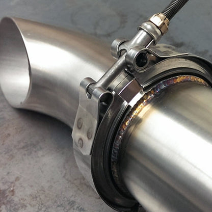 2.5 inch Car Turbo Exhaust Downpipe V-Band Clamp Stainless Steel 304 Flange Clamp, 2.5 inch V-Band Clamp
