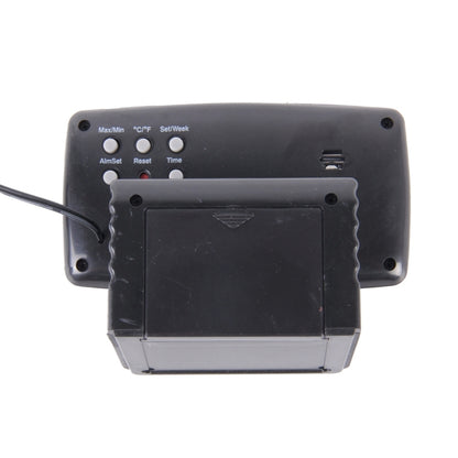 SH-350-2 Multi-Function Digital Temperature Thermometer Alarm Clock LCD Monitor Battery Meter Detector Display, SH-350-2