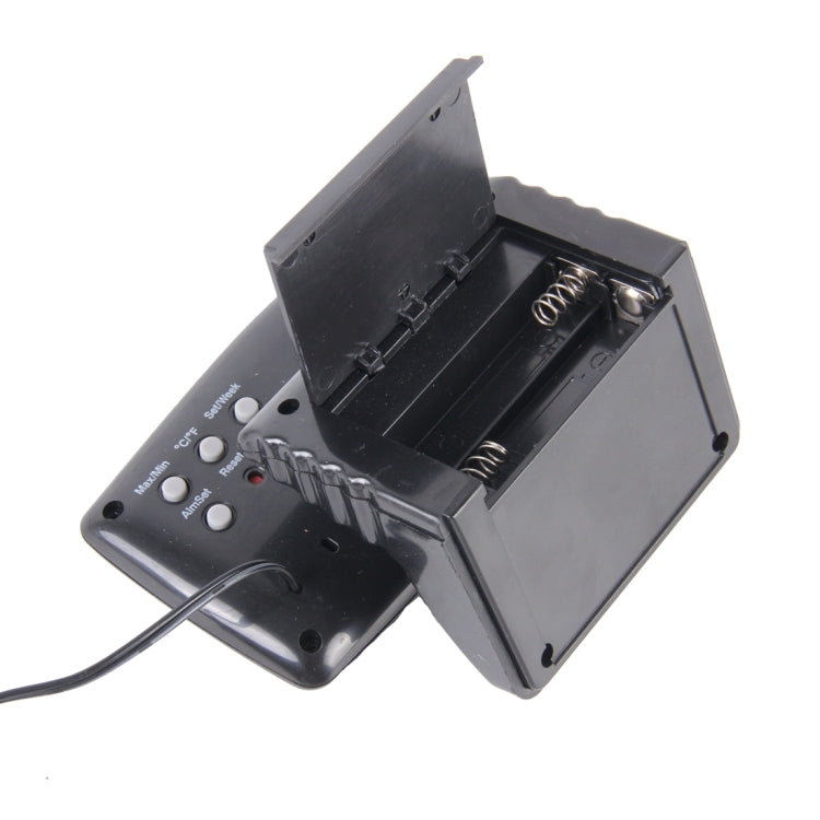 SH-350-2 Multi-Function Digital Temperature Thermometer Alarm Clock LCD Monitor Battery Meter Detector Display, SH-350-2