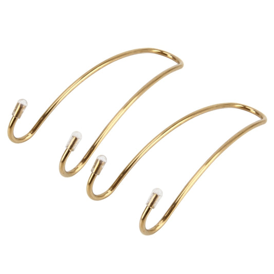 2 PCS Metal Headrest Car Hooks, Gold