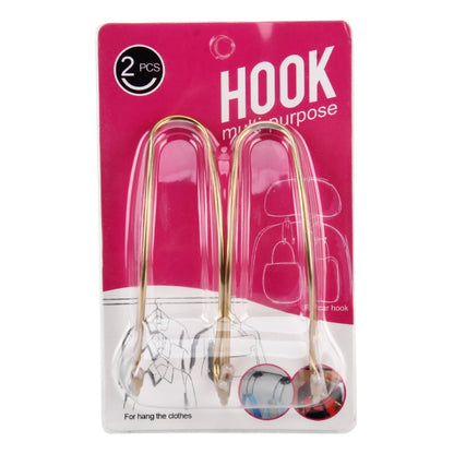 2 PCS Metal Headrest Car Hooks, Gold