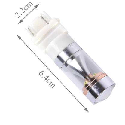 2 PCS T25/3157 Dual Wires 2300 LM 6000K 30W White Light 6 LED CREE Canbus Car Brake Light Bulb, DC 12V, T25