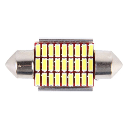 2 PCS DC 12V 6W 36MM Bicuspid Car Door Lamps Registration Mark light Dashboard Dome Door Lights LED Reading Lamp with 27 LED SMD 3014 Lights White, 36MM