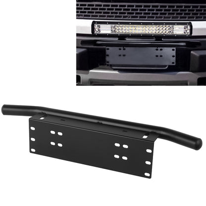 Universal License Plate Bumper Frame for Off-Road Jeep LED Work Light Bar Mounting Bracket with Front Bucket, Universal License Plate Bumper Fram, Universal License Plate Bumper Frame