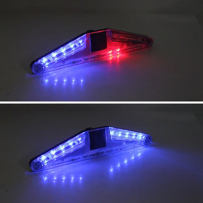 Solar Anti Collision Cupule Ranger Lamp Car Taillight LED Flash Warning Light Caution Light Foldable Solar Cupule Warning Lamp with Temporary Parking License, CS-N14