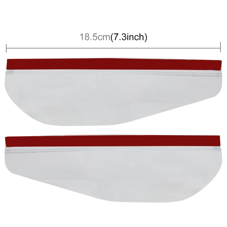 1 Pair Car Rearview Mirror Rain Blades Car Back Mirror Eyebrow Rain Cover Car Rearview Mirror Eyebrow Covers Flexible Protection Rainproof Decoration Accessories, 3R-2101