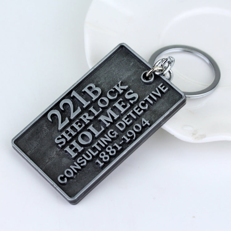 Detective Sherlock 221B Key Chain Car Key Ring Multi-functional Tool Key Holder Key Chains Rings Holder Pendant  Auto Parts