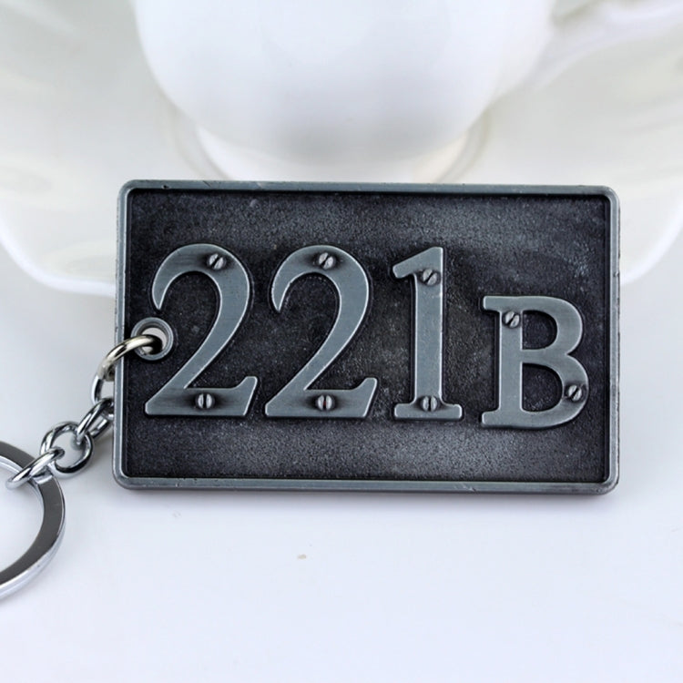 Detective Sherlock 221B Key Chain Car Key Ring Multi-functional Tool Key Holder Key Chains Rings Holder Pendant  Auto Parts