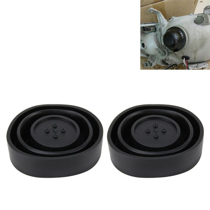 2 PCS Universal Car LED Headlight HID Xenon Lamp Silicone Dust Cover Seal Caps LED Headlight Seal Dust Seal Cover Dust Cover, Universal Dust Cover