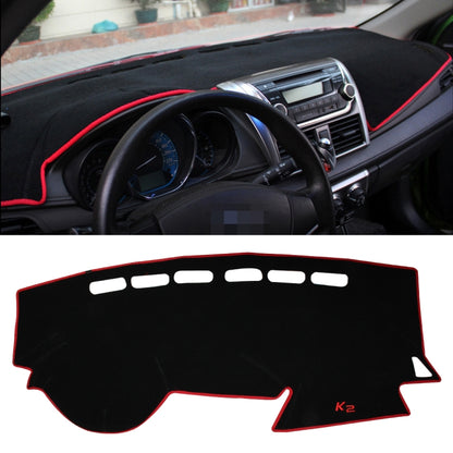 Left-hand Drive Car Light Instrument Panel Sunscreen Dashboard Mats Cover for Kia K2, Please Note Model and Year, For Kia