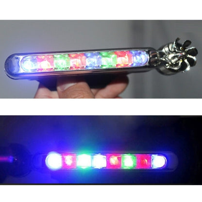 2 PCS 2W 8 Colorful LED Bulbs Wind Powered Decorative Car Lights, Colorful Light+2W