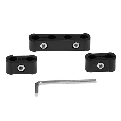 3 PCS Aluminum Engine Spark Plug Wire Separator Divider Organizer Clamp Kit