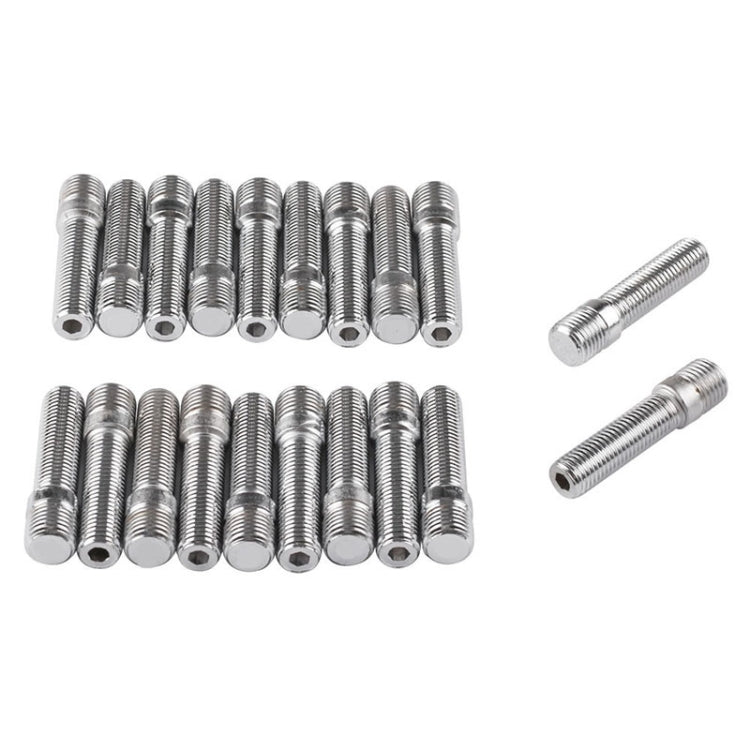 20 PCS 5.8cm Universal Car Modification Extended Wheels Stud Conversion M12x1.5 to M12x1.5 Screw Adapter LN032 LN033 LN044, 5.8cm M12x1.5 to M12x1.5