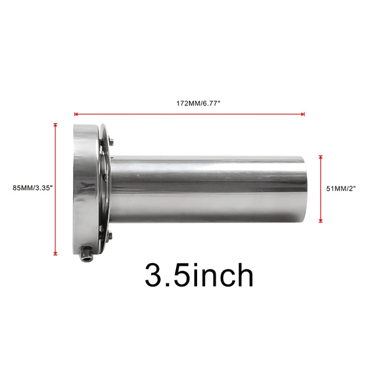 3.5 inch Universal Car 304 Stainless Steel Exhaust Pipe Muffler Adjustable Tail Muffler Tip , 3.5 inch Adjustable
