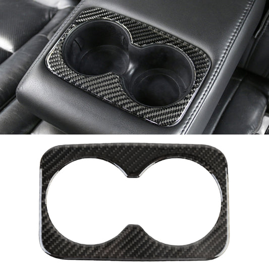Car Water Cup Carbon Fiber Decorative Sticker for Jeep Grand Cherokee 2011-2018, Water Cup