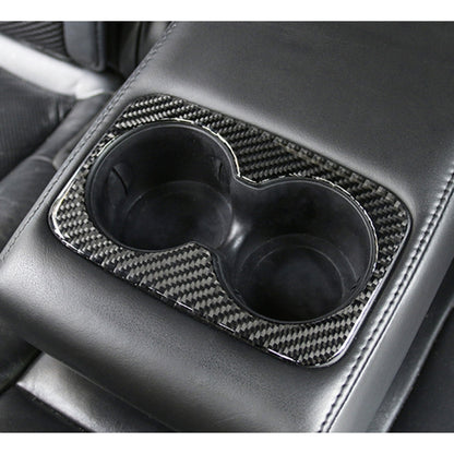 Car Water Cup Carbon Fiber Decorative Sticker for Jeep Grand Cherokee 2011-2018, Water Cup