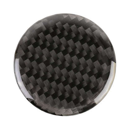 Car Water Cup Rotate Button Panel Carbon Fiber Decorative Sticker for Jeep Grand Cherokee 2014-2018, Water Cup Rotate Button